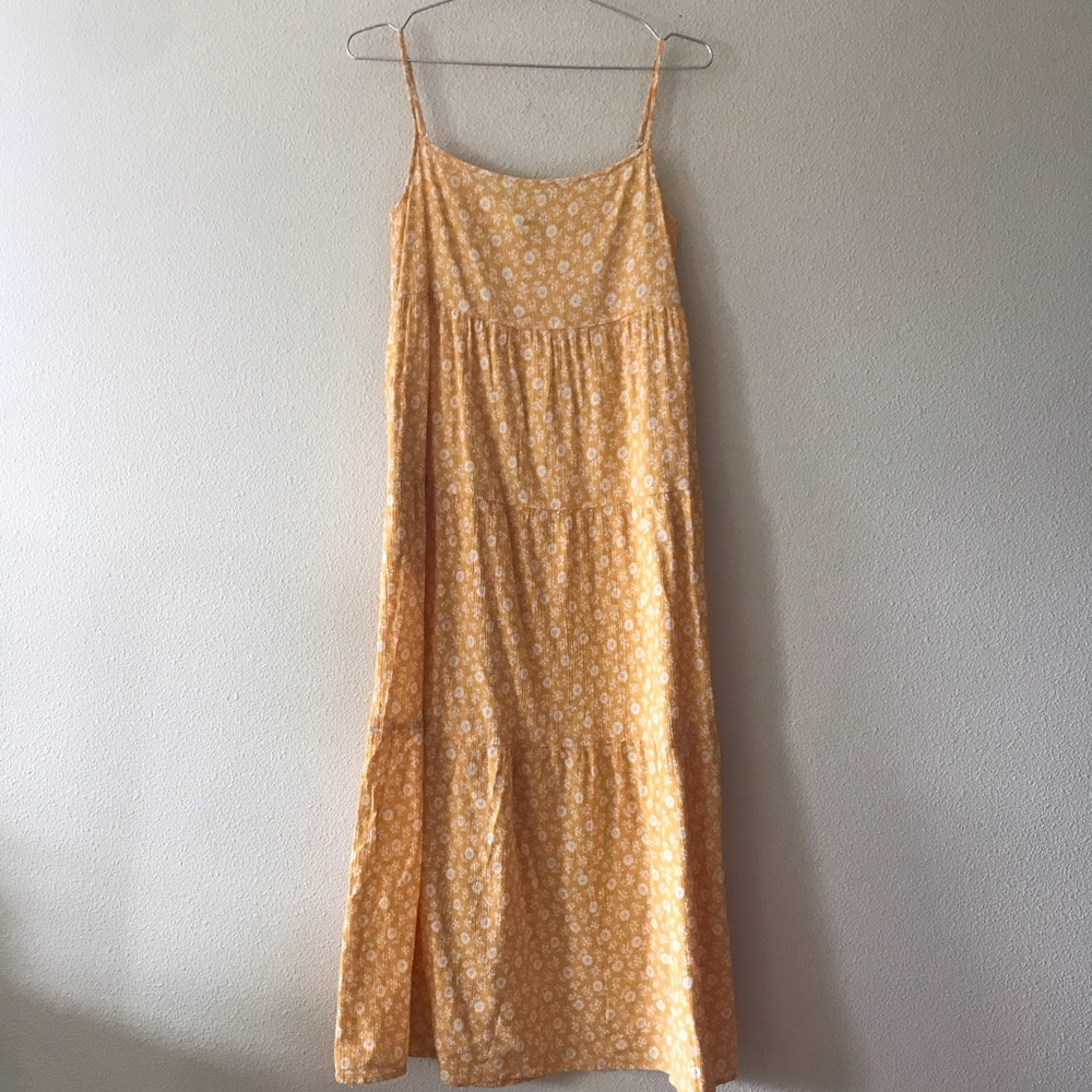 Reformation Jeans Tiered Floral Midi Dress